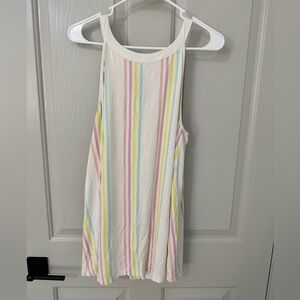 Torrid Striped Round Neck Tank Top